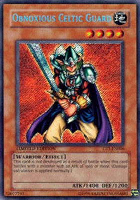 1x (LP) Obnoxious Celtic Guard - CT1-EN006 - Secret Rare - Limited Edition  YuGi-image