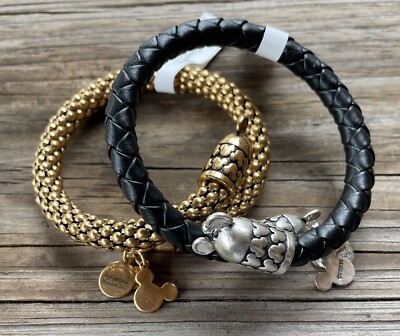 Alex And Ani Bracelets Walt Disney World Park Exclusive Set Of 2 NWT Mickey-image