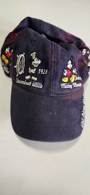 Walt Disney World Mickey Mouse Through the Years Baseball Cap Hat Steamboat 1928-image