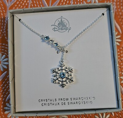 Disney Park Frozen 2 Snowflake Necklace Made with Crystals from Swarovski-image