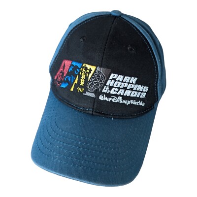 Disney 4 Parks Icons Hat Adult Blue Park Hopping is my Cardio WDW Pass Holder-image