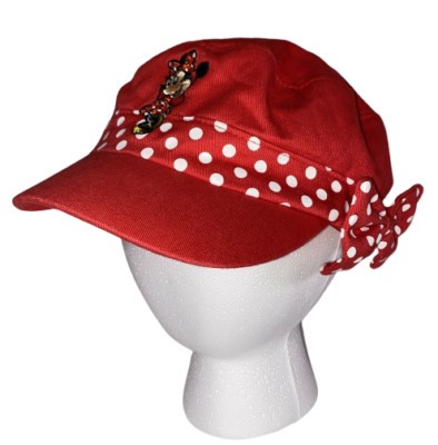 Walt Disney World Minnie Mouse Hat with Bow Red Children's Size (measured 22