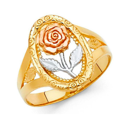 BEAUTY AND THE BEAST ROSE RING SIZE 6 JEWELRY WALT DISNEY WORLD MICKEY BELLE USA-image