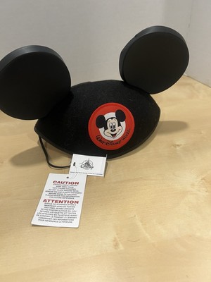 VINTAGE WALT DISNEY WORLD THEME PARK MICKEY MOUSE CLASSIC EARS HAT CHILD 1995-image
