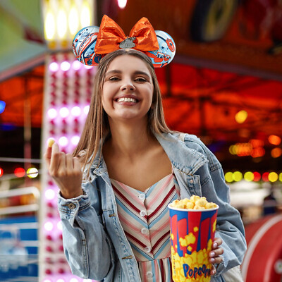 DisneyParks Magic Kingdom Tomorrowland Minnie Ears Headband Party Gift-image