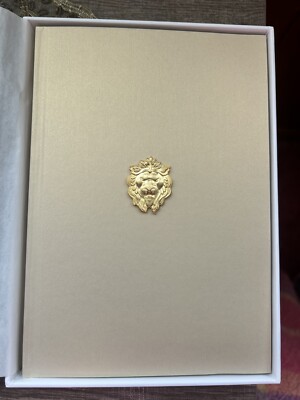 Chanel Hard Cover Journal - Brass Bookmark, ~100 pages, NIB-image