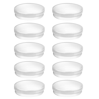 Plastic Petri Dish Science Experiment Clear Lab Dishes Culture with Lid-image