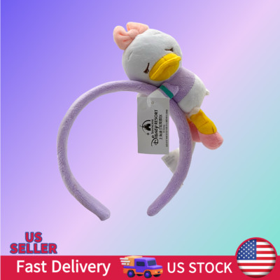 Headband Disney. Park Daisy Duck Sleeping  Shanghai Plush Ears Cartoon Hoop cute-image