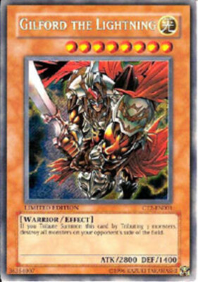 Yugioh! LP Gilford the Lightning - CT2-EN001 - Secret Rare - Limited Edition Lig-image