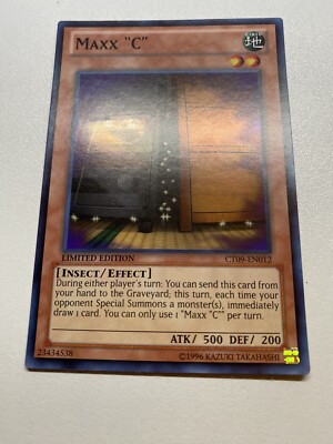 Yugioh Maxx C Limited Edition Super Rare CT09-EN012 MP-image