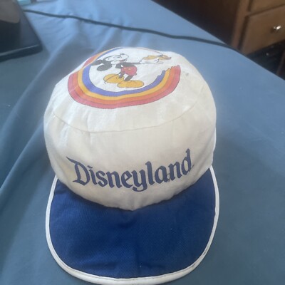 Vintage Walt Disney World Painters Cap Mickey Mouse NOS Pillbox Hat Used-image