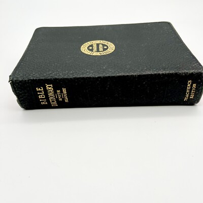 Illustrated Bible Dictionary Teachers Edition Leather Smith Peloubet 1884-image