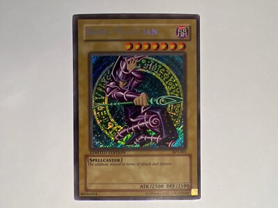 MISPRINT YUGIOH DARK MAGICIAN BPT-001  Secret Rare Holo Bleed & Miscut M/NM /NP-image