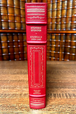 Stephen Spender, Journals 1939-1983; SIGNED First Edition, Leather; Franklin-image