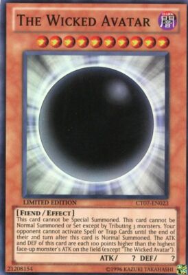 The Wicked Avatar - CT07-EN023 - Super Rare - Limited Edition x1 - Lightly Playe-image