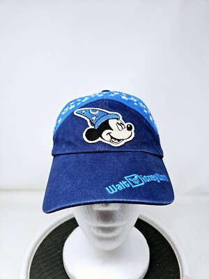 Walt Disney World Hat Cap Youth Strap Back Blue Sorcerer Mickey Mouse 2017-image