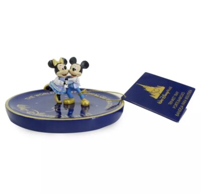 Walt Disney World 50th Anniversary Mickey & Minnie Mouse Jewelry Trinket Tray-image