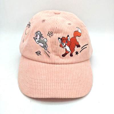 Disney Parks Forest Critters Pink Coral Corduroy Hat Tod Thumper Figaro Fox 2023-image