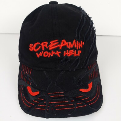 Walt Disney World Expedition Everest Screamin Wont Help Ball Cap Hat Distressed -image