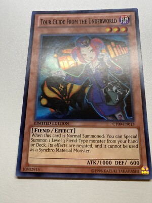 Yugioh Tour Guide From The Underworld Super Rare Limited Edition CT09-EN013 LP-image