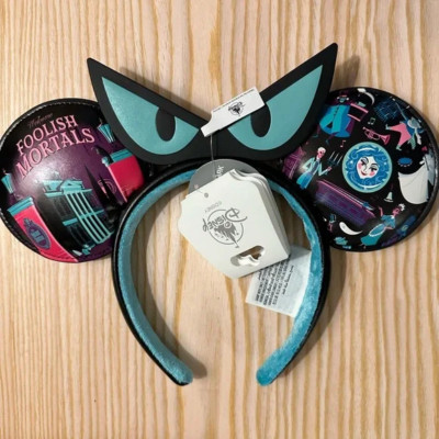Disney Parks Haunted Mansion Foolish Mortals Mickey Mouse Ears Headband-image