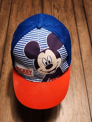 Mickey Mouse Walt Disney WDW Kids Youth Red Blue Cap Hat-image