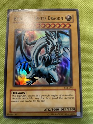 LP YuGiOh TCG Blue-Eyes White Dragon Secret Rare BPT-009 2003 Collectors Tin HP-image