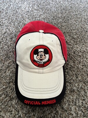 Walt Disney World Mickey Mouse Club Baseball Hat Official Member NWT Youth OSFM-image