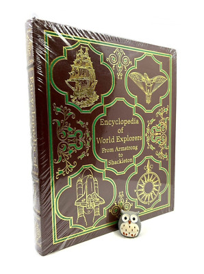 EASTON PRESS The Encyclopedia of World Explorers Leather Salentiny Shackleton-image