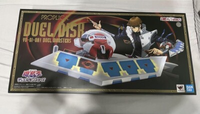 PROPLICA Yu-Gi-Oh Duel Disk Seto Kaiba with 10 Cards/Stand/Manual BANDAI SPIRITS-image
