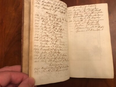 1810 Antique DIARY Farming JOURNAL Estate CALENDAR Beauchief Hall ENGLAND UK-image