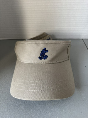 Mickey Mouse Visor Adult Walt Disney World Khaki Color w/Blue Mickey-image