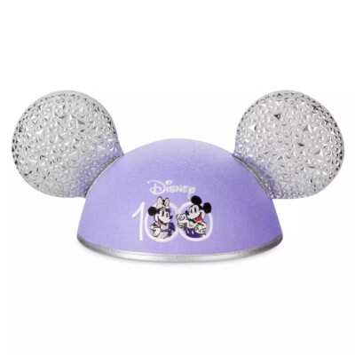 Mickey and Minnie Mouse Disney 100 Ear Hat for Adults 100 Years Of Wonder NEW-image