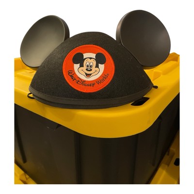 Walt Disney World Parks Mickey Mouse Ears Hat Classic Patch Black Adult Size NWT-image