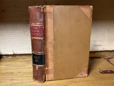 1891 1st Edition Of The Madras Law Journal - Complete First Year-image