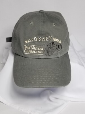 Walt Disney World True Vintage Characters Dad Hat Cap Unstructured Strapback '71-image