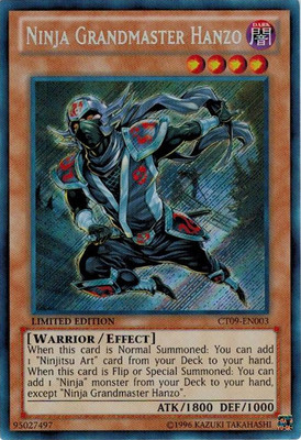 Ninja Grandmaster Hanzo - CT09-EN003 - Secret Rare - Limited Edition PL/MP YuGiO-image