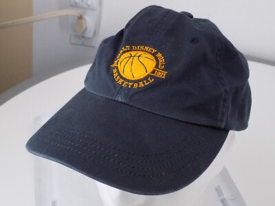 Adult small-medium Walt Disney World Basketball Strapback cap, rare, vintage-image