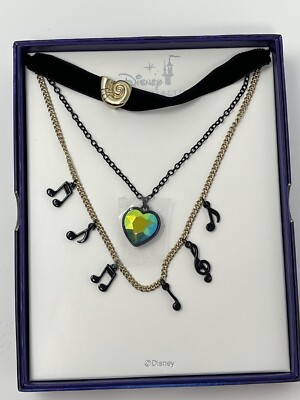Disney Parks Magic & Mischief Villains Ursula Heart Choker Necklace NWT-image