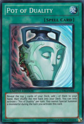 *** POT OF DUALITY *** (LP) SUPER RARE CT08-EN008 YUGIOH! -image