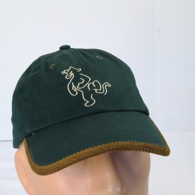 Vintage Walt Disney World Tigger Green Outline Shadow Strapback Hat Cap Corduroy-image