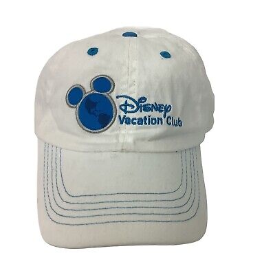 Disney Vacation Club Member White Blue Mickey Mouse Baseball Cap Adjustable-image