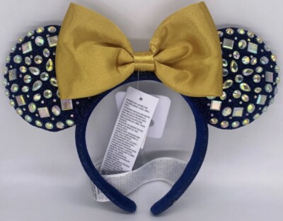 Disney Parks Minnie Mouse WDW 50th Anniversary Jeweled Ears Headband 2022 NWT!-image