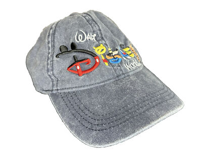 Walt Disney World Denim Retro Cap, Multicolor, Mickey Mouse, Donald, Goofy, Hat-image