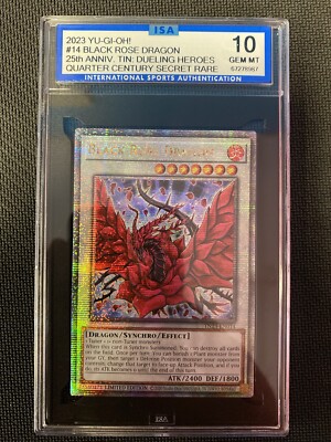 2023 Yu-Gi-Oh! TCG Black Rose Dragon Quarter Century TN23-EN014 - ISA 10-image