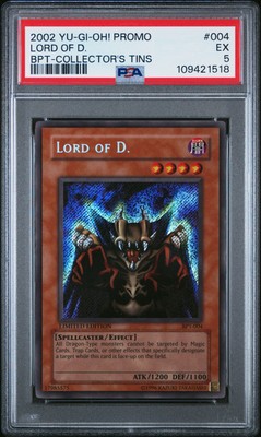 2002 YU-GI-OH! PROMO BPT-COLLECTOR'S TINS #004 LORD OF D. PSA 5-image