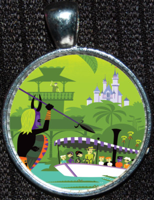 Jungle Cruise Castle Shag Skipper Ride Necklace Walt Disney World Pendant-image