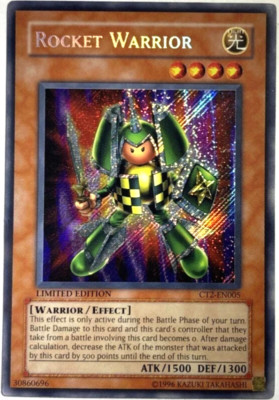 Rocket Warrior CT2-EN005 Collectors Tin Secret RARE Limited Edition YuGiOh Card-image