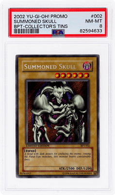 2002 Yu-Gi-Oh! Promo Summoned Skull Collectors Tin #BPT002 PSA 8-image