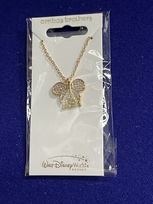 NEW Arribas Brothers Walt Disney World 50th Anniversary Mickey Icon Necklace-image